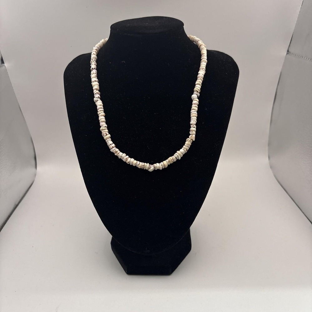 Vintage‎ Puka Shell Necklace Beach Surf Beaded Small 16"